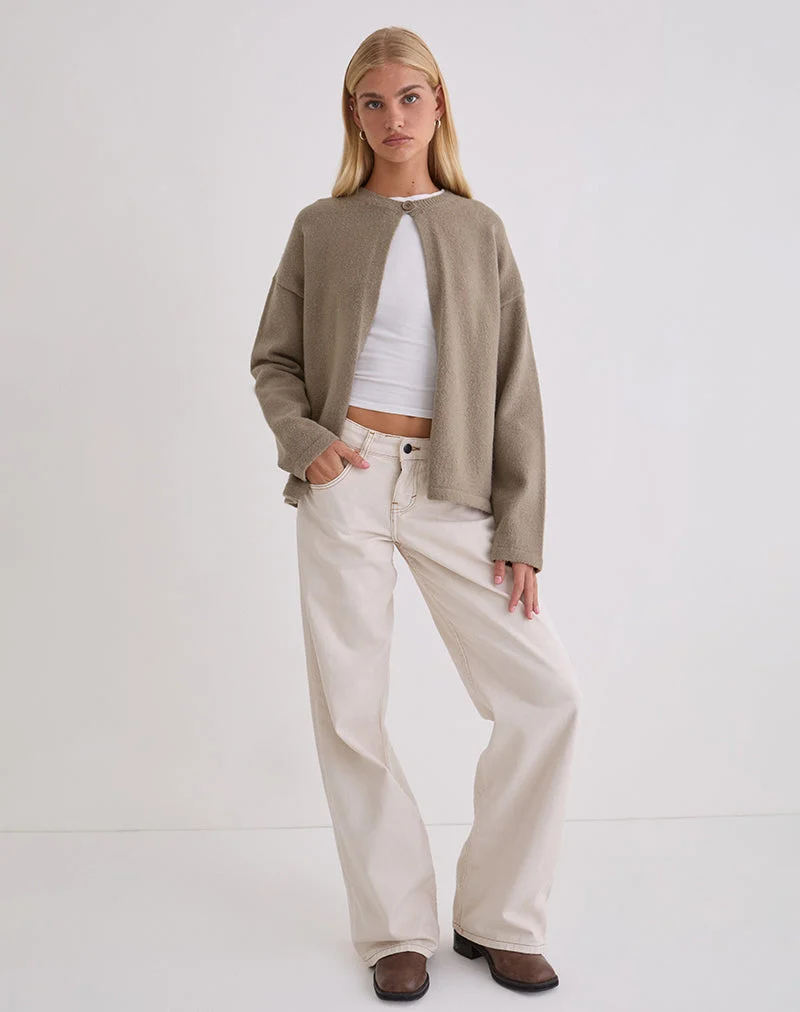 Maureen Strickjacke in Taupe