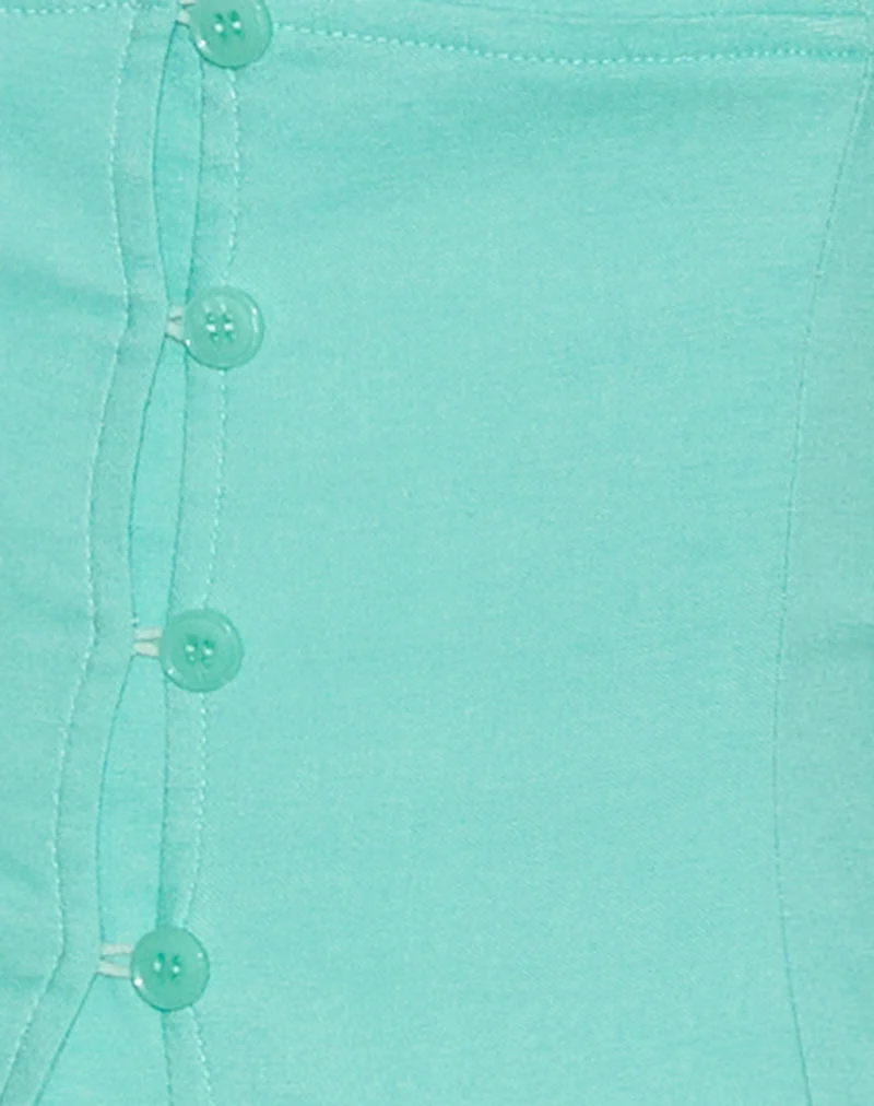 Oorja Neckholder-Top in Tailoring Aqua