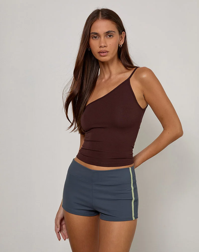 Rapal Short in Marineblau mit Salbei-Bindung