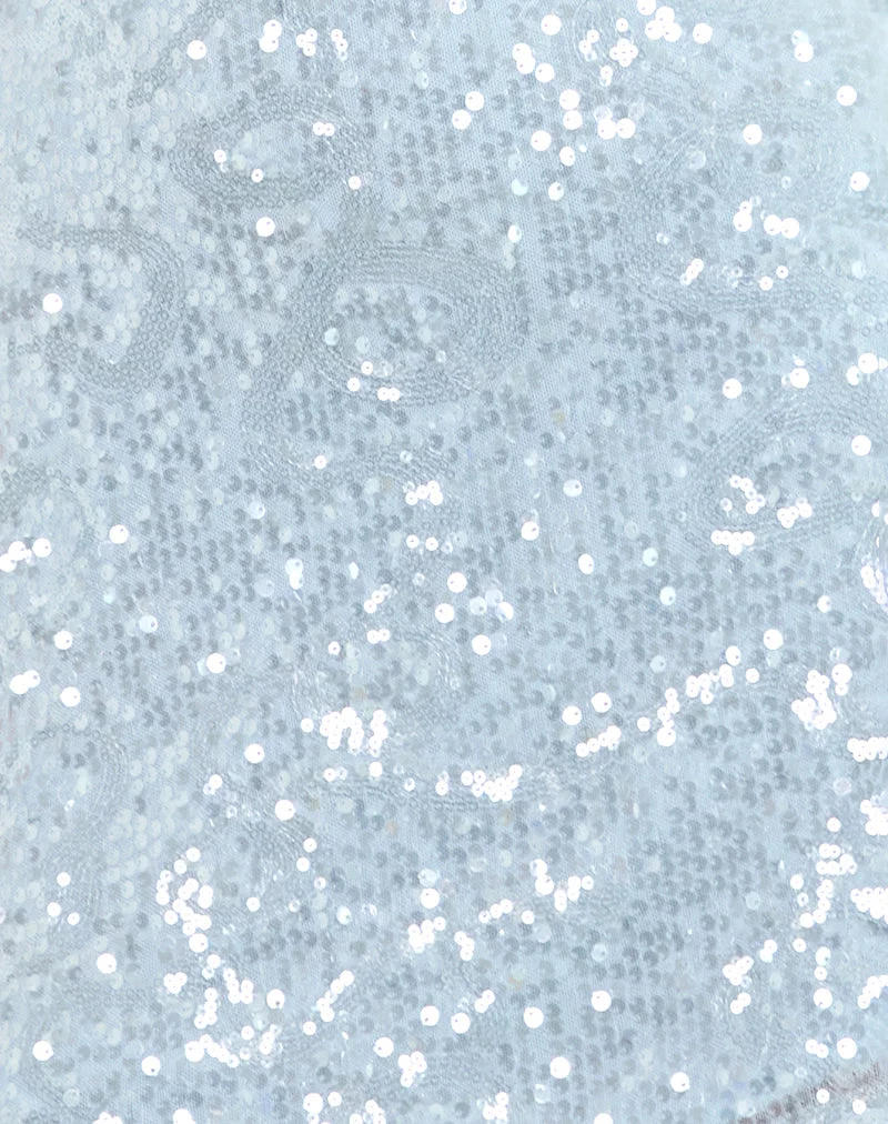 Taruri Minikleid in Paillettenblau