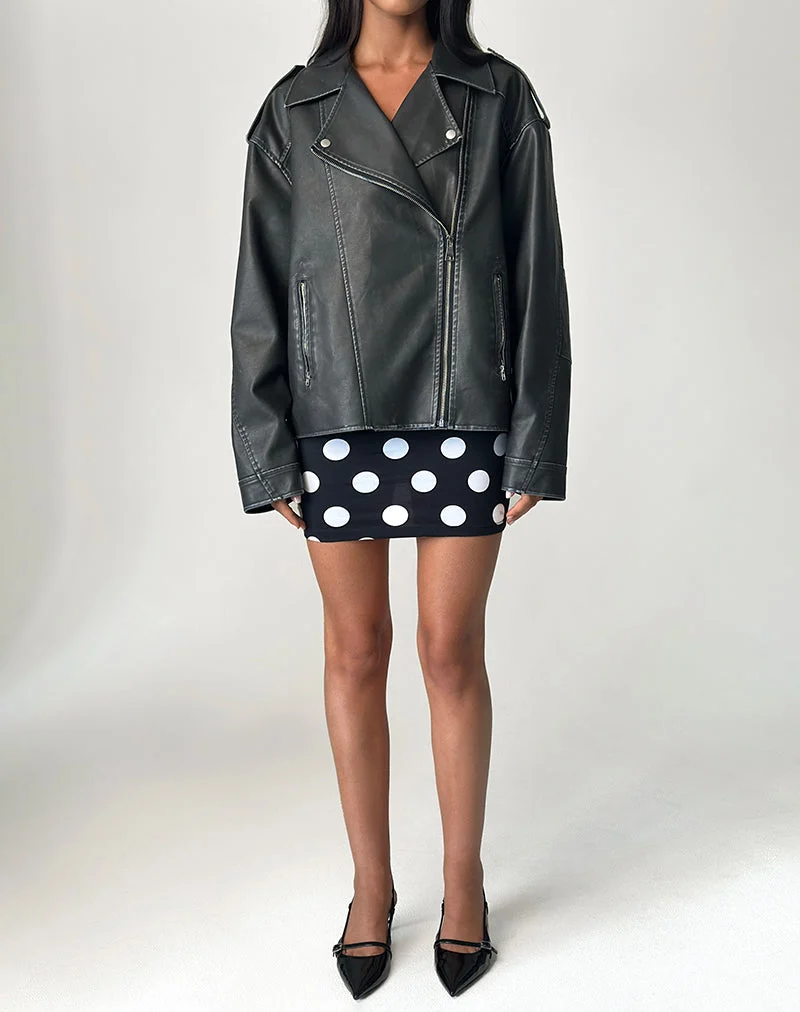 Lidya Mini-Rock in XL Spot Schwarz