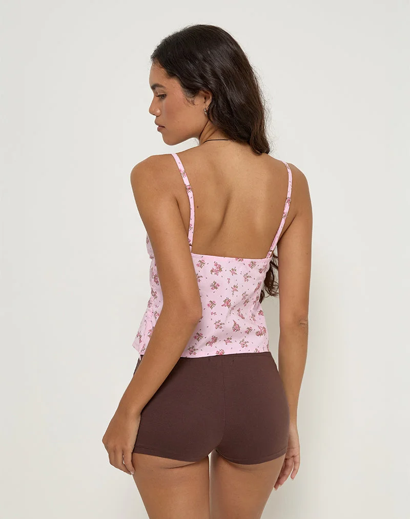 Shiroy Top in Floral Romance Rosa