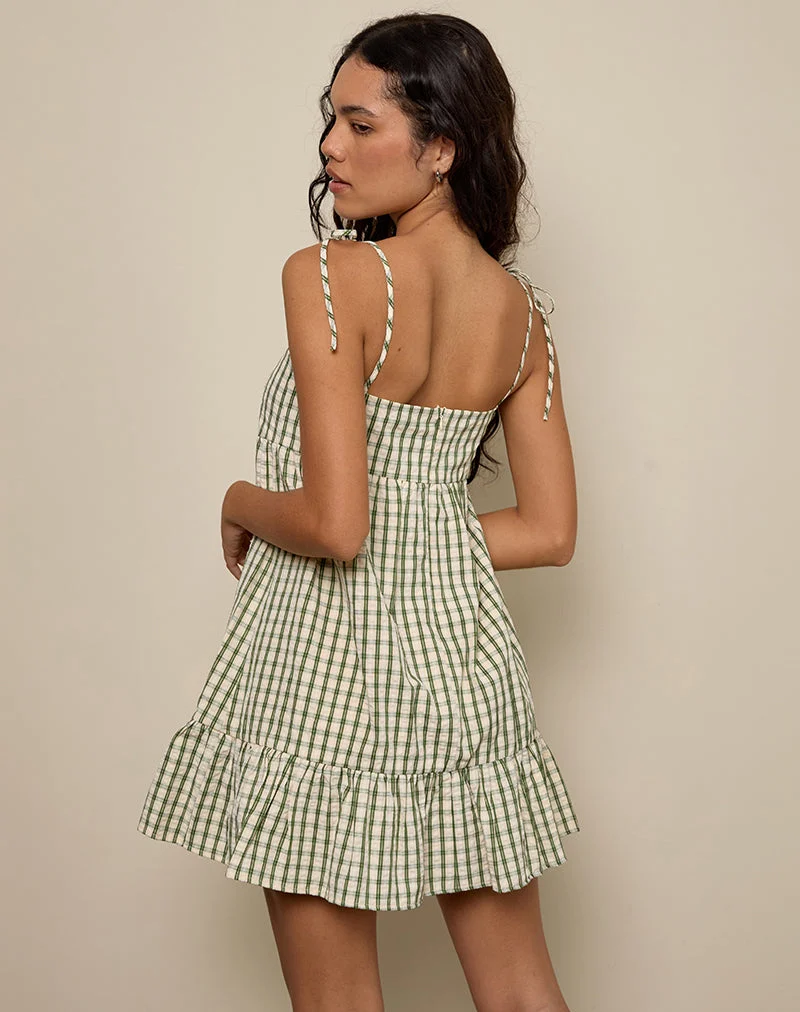 Nikita Minikleid in grünem Karo