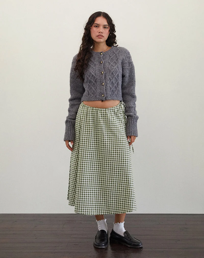 Takara Midirock aus olivem Gingham