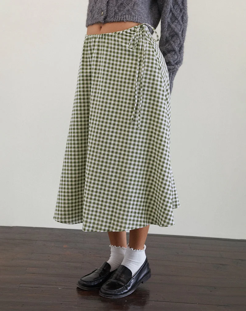Takara Midirock aus olivem Gingham