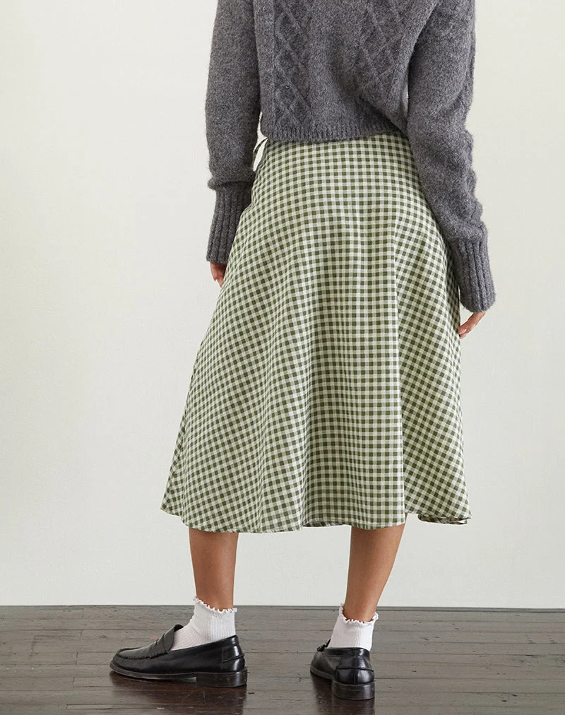 Takara Midirock aus olivem Gingham