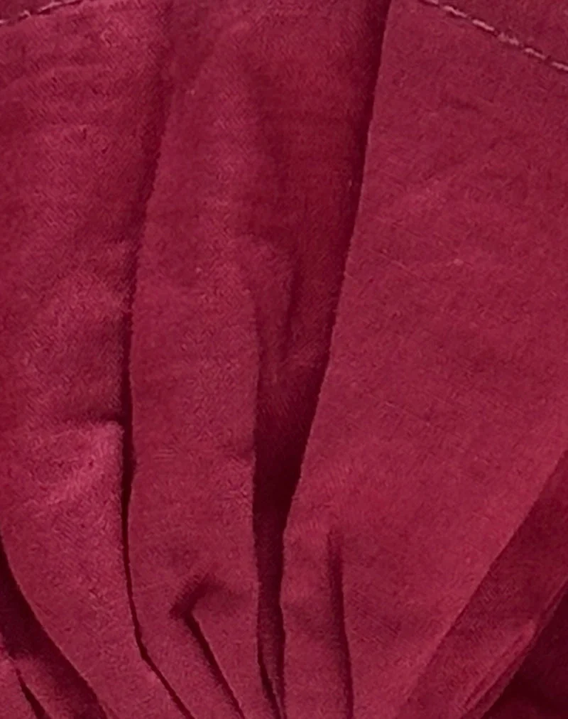 Bel Oversized Scrunchie in Adrenalinrot