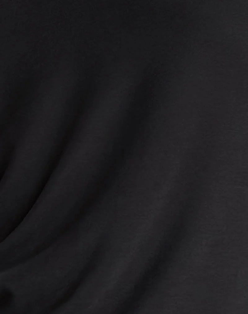 Shelisa Schlabber-Minikleid in Schwarz