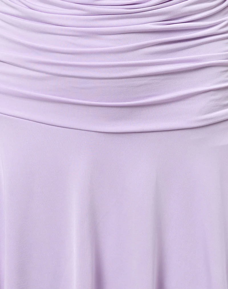 Yasmin Bandeau-Minikleid in schickem Flieder