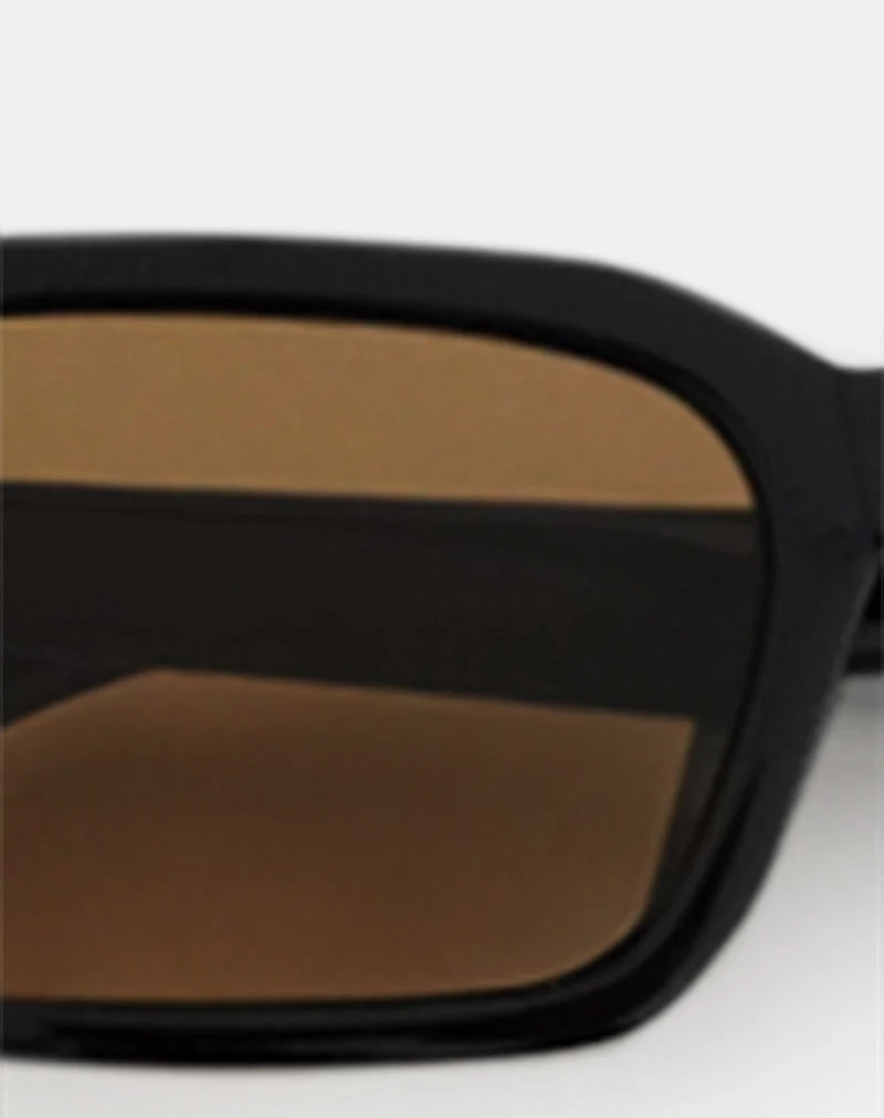 Sorello Sonnenbrille in Schwarz mit Orange Gläsern