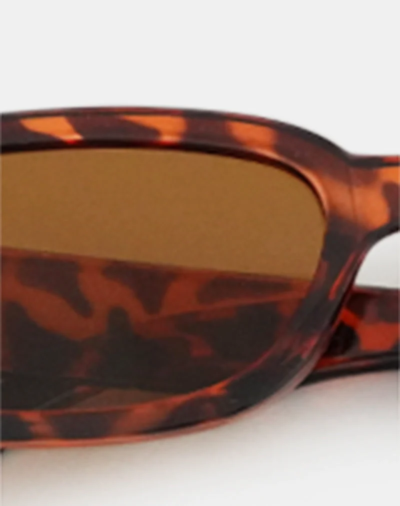 Rustina Sonnenbrille aus opakem Schildpatt