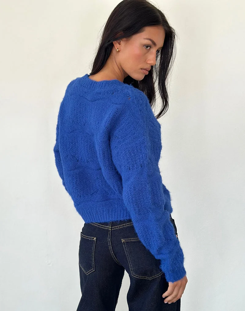 Luciana Strickjacke in Kobaltblau