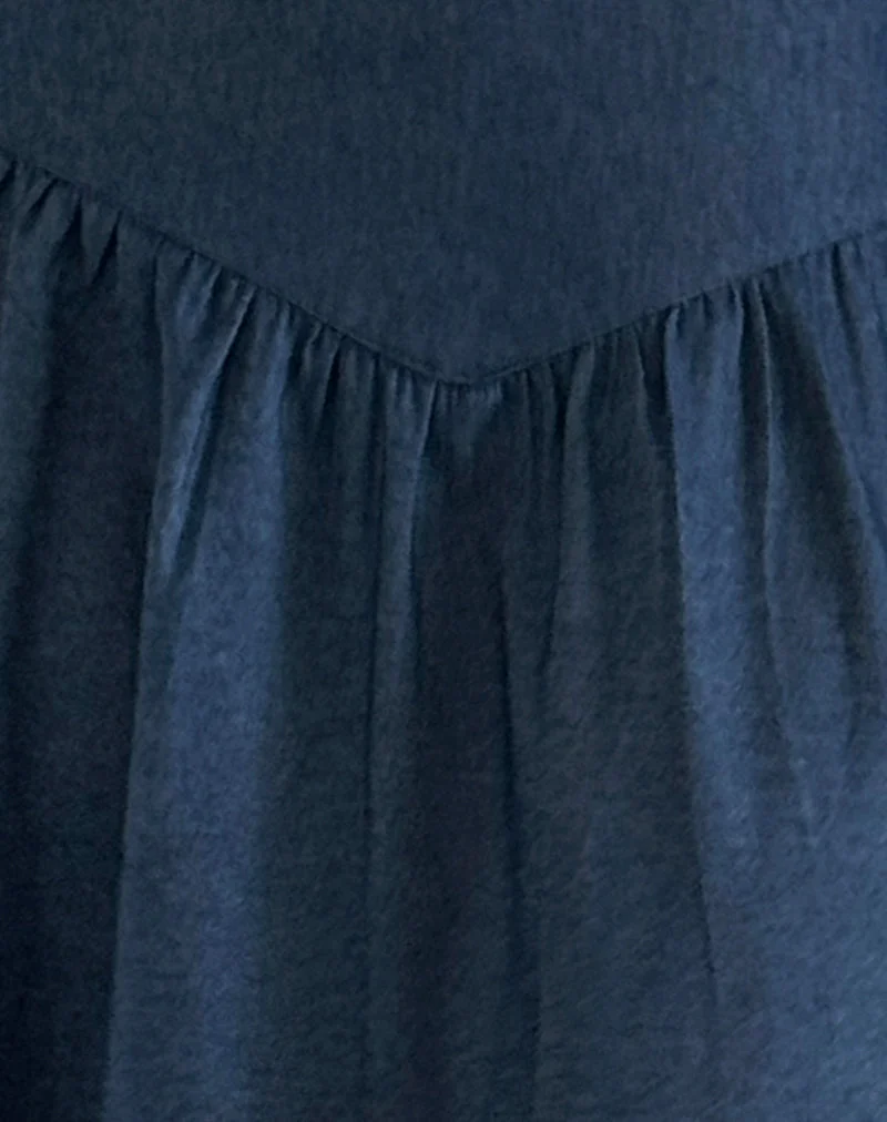 Seraya Midirock aus Denim Chambray Indigo