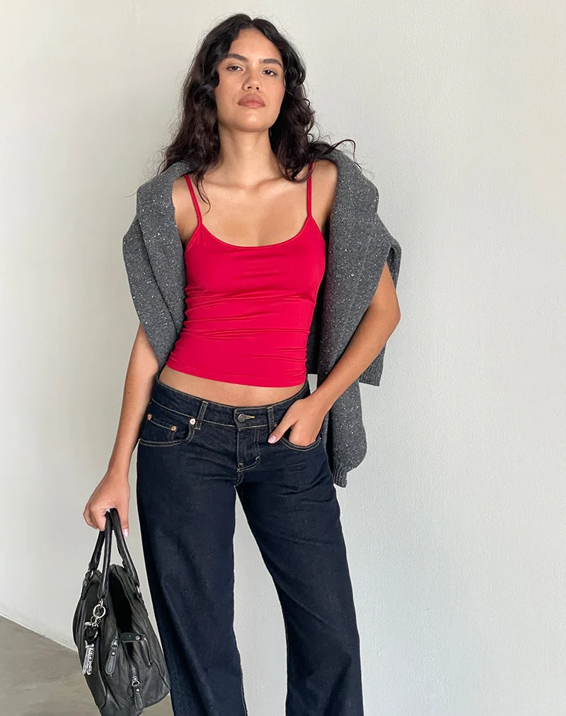 Jasila Vest Top in Rot