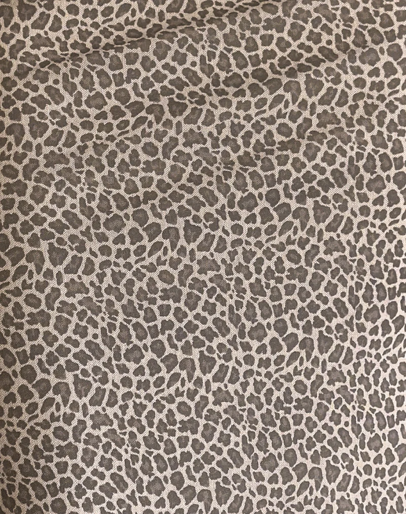 Rajuli Midirock in zierlichem Leopard Hellbraun