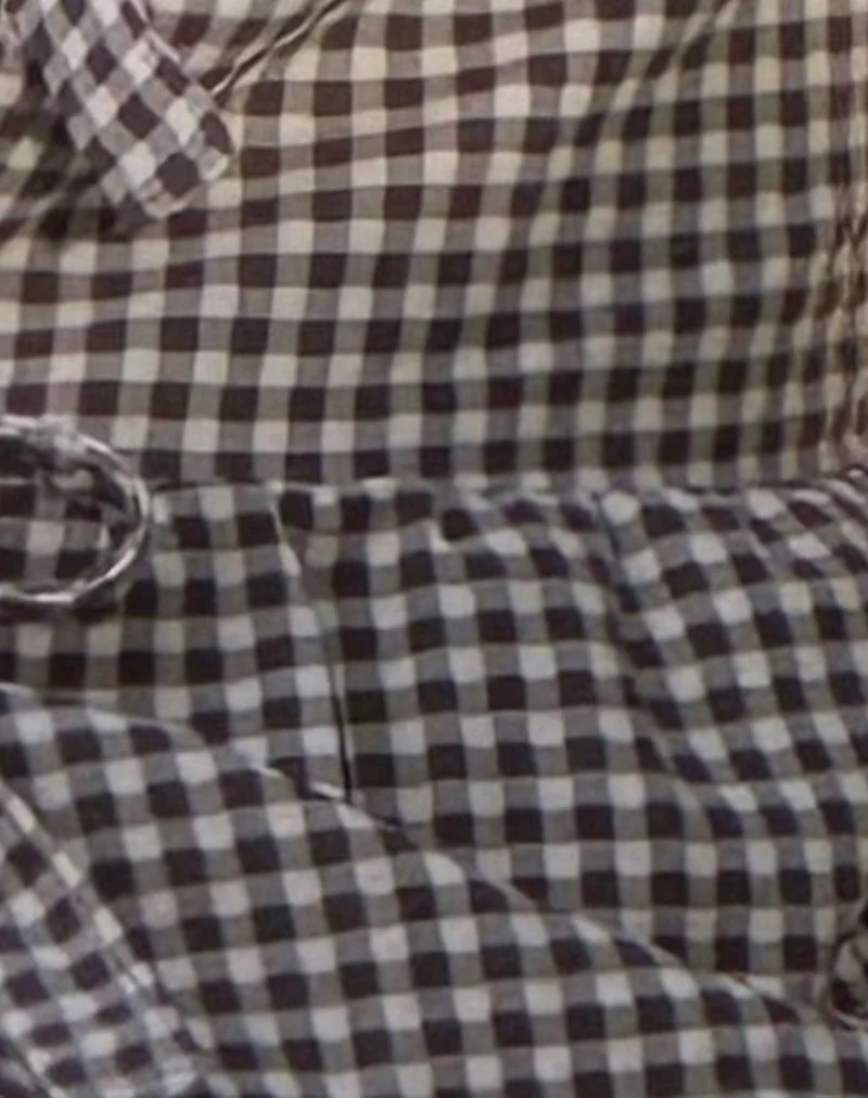 Kayvata Top in Mini Gingham Braun