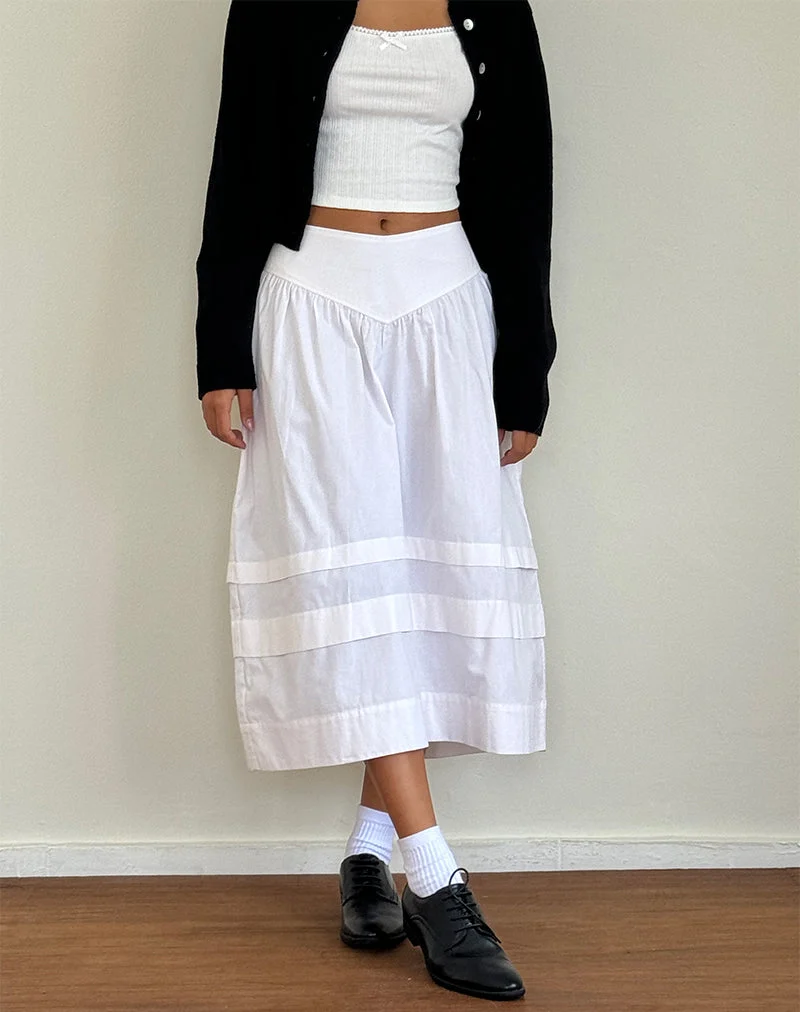Sarayu Midirock aus Popeline Weiß