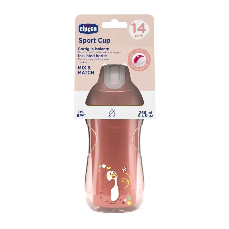 Chicco Sport Cup Thermal Tumbler 14M+ Pink