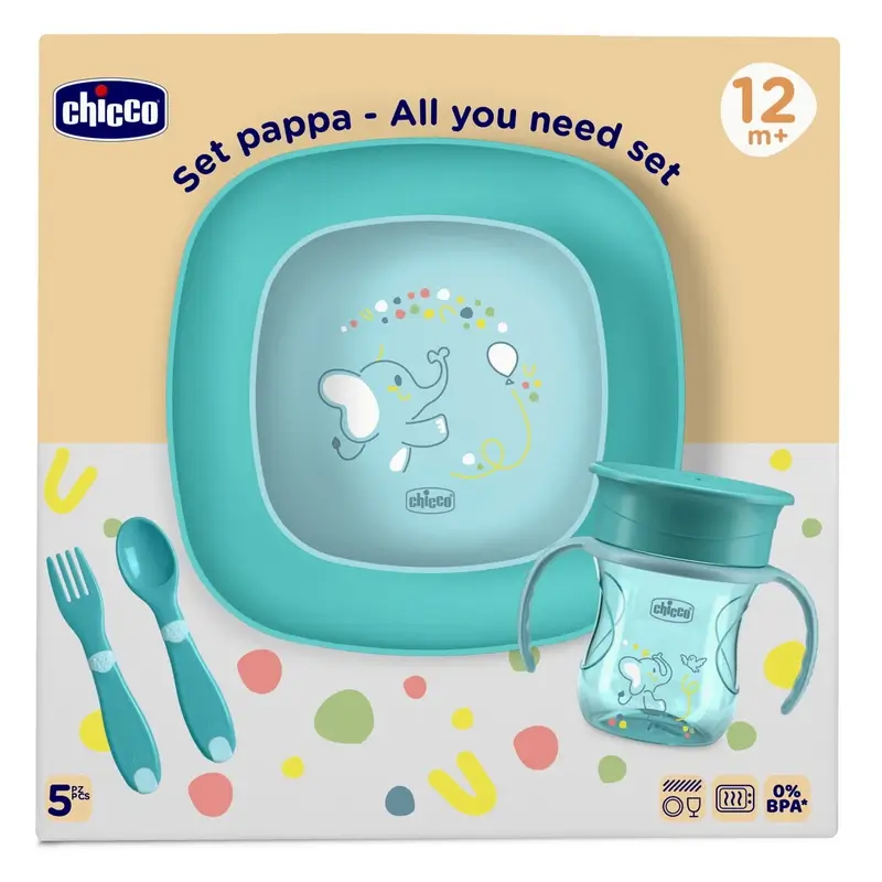 Chicco Feeding Set 12M+ Blue