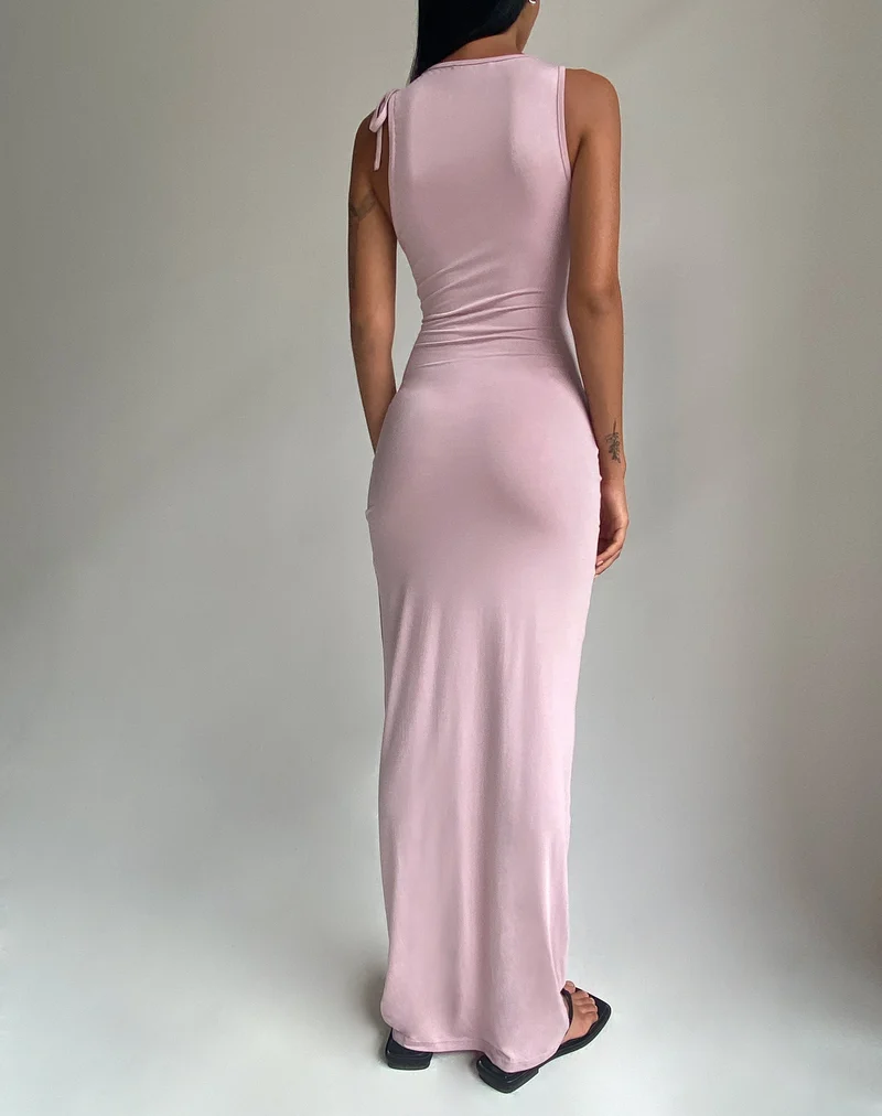 Elinor Maxikleid in zartem Babyrosa
