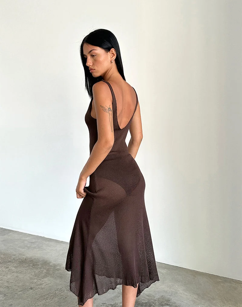 Rabindra Maxikleid in Braun