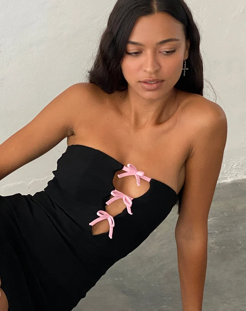 Novara Minikleid in Schwarz