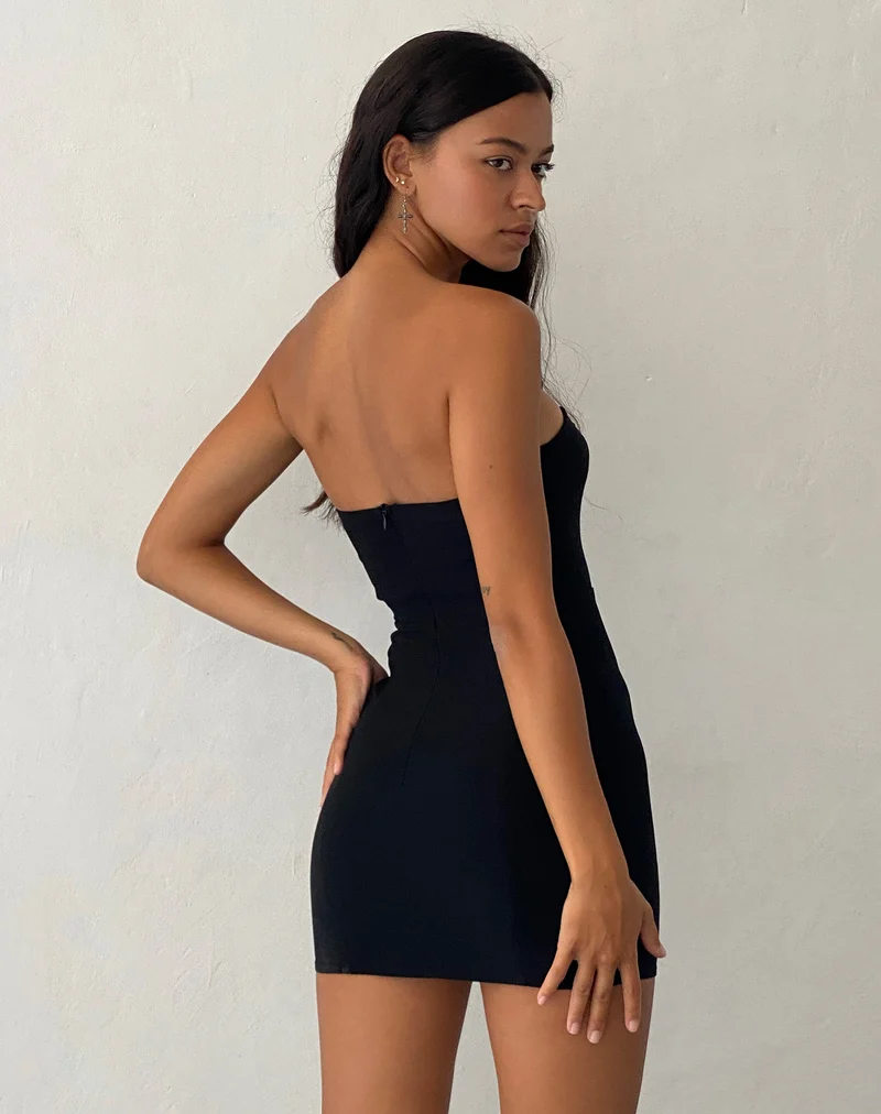 Novara Minikleid in Schwarz