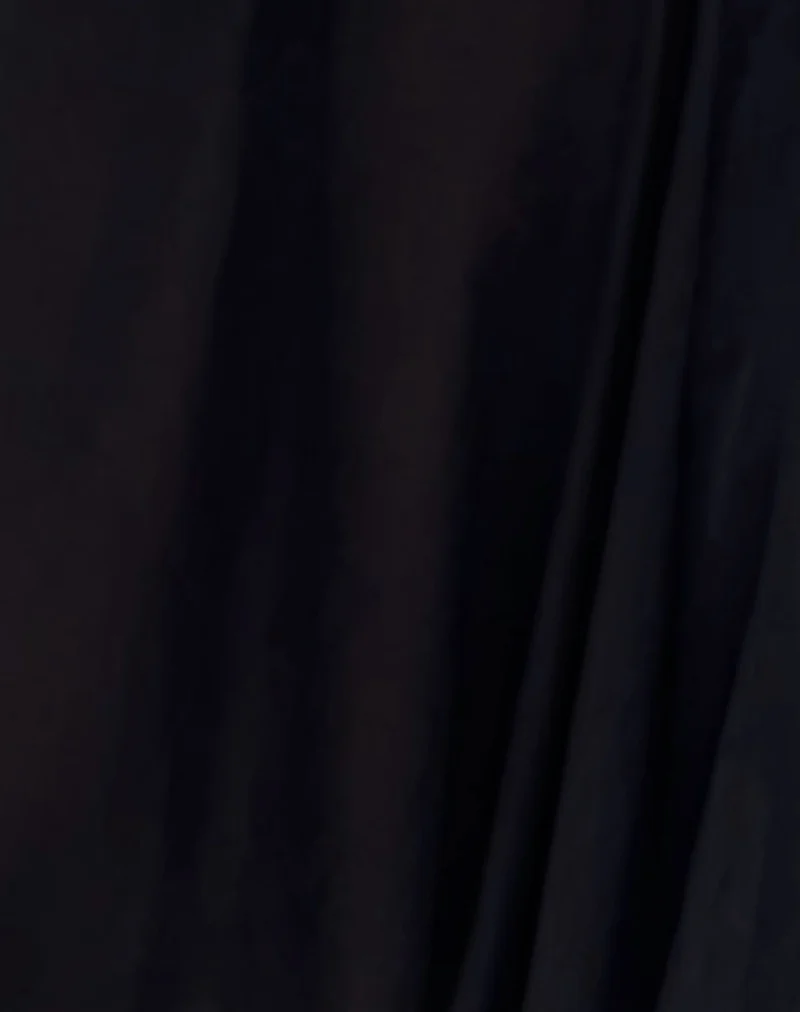 Albertha Midirock aus Chiffon Schwarz