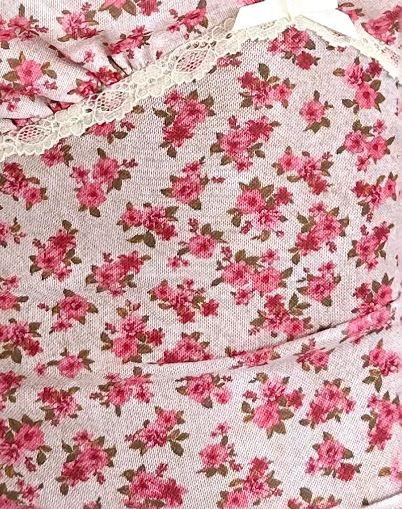 Livi Top in Gardenia Romantic mit Spitzenbesatz