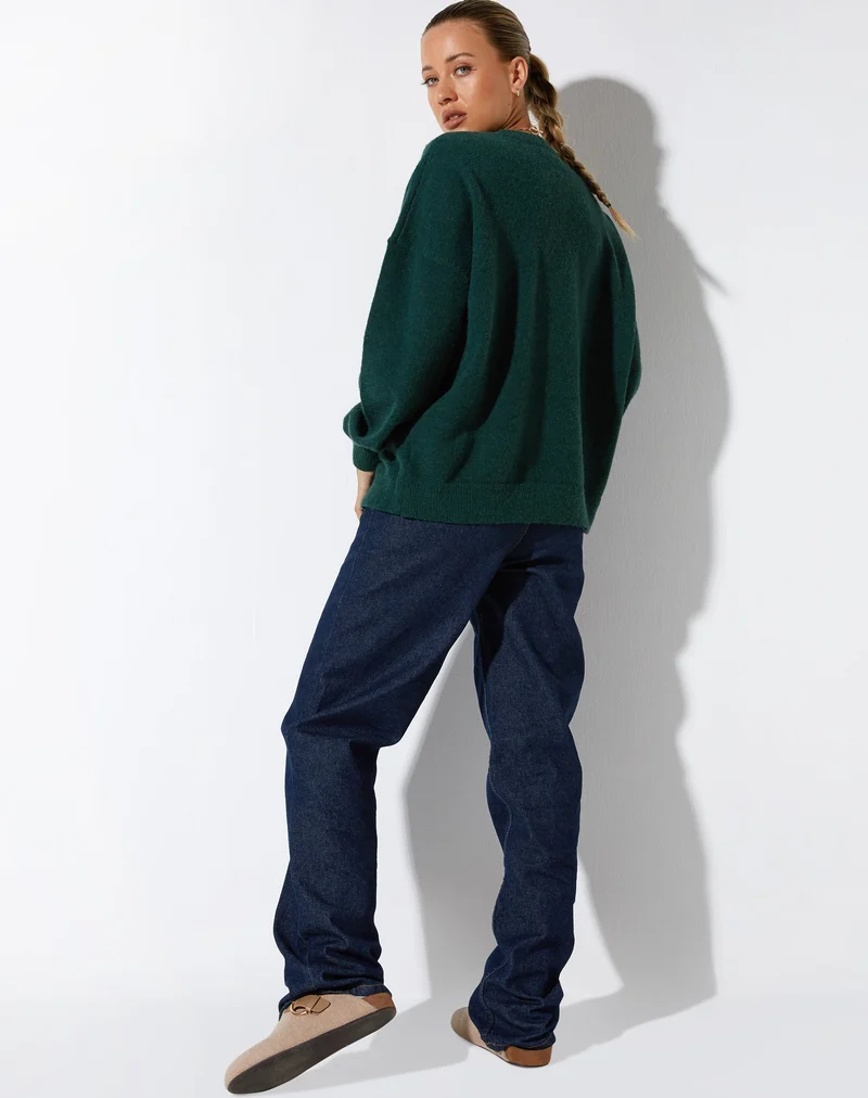 Jamin Pullover in Grün 'Do Not Conform'