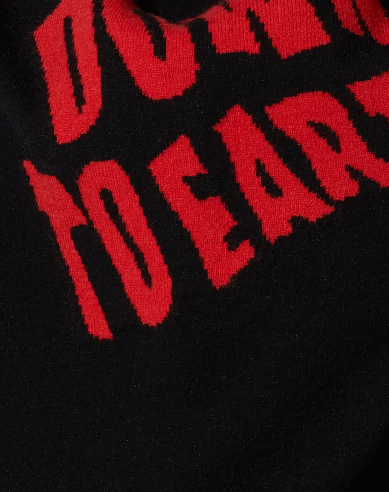 Jamin Pullover in Schwarz Down To Earth