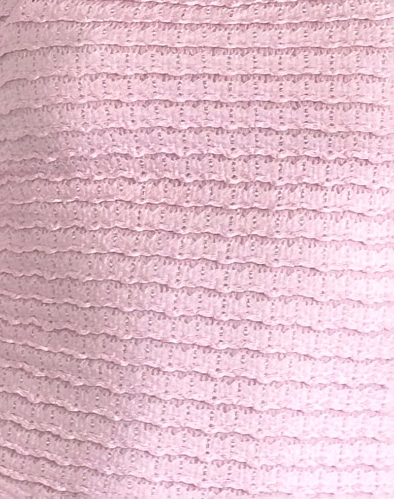 Maggha Neckholder-Top in Crinkle Pink