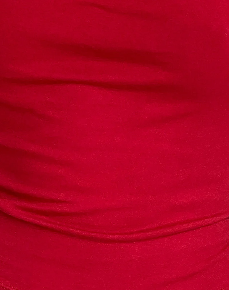 Jinsu Crop Top in Adrenalin Rot