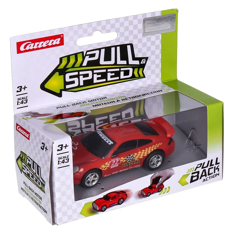 Carrera Pull and Speed Mixed Cars farblich sortiert Porsche GT3 Rot