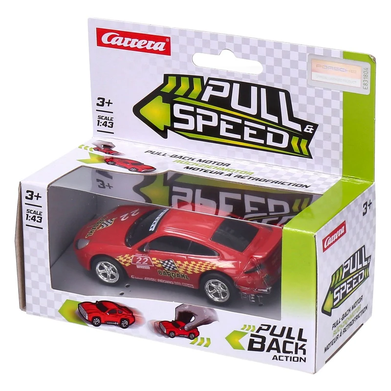 Carrera Pull and Speed Mixed Cars farblich sortiert Porsche GT3 Rot