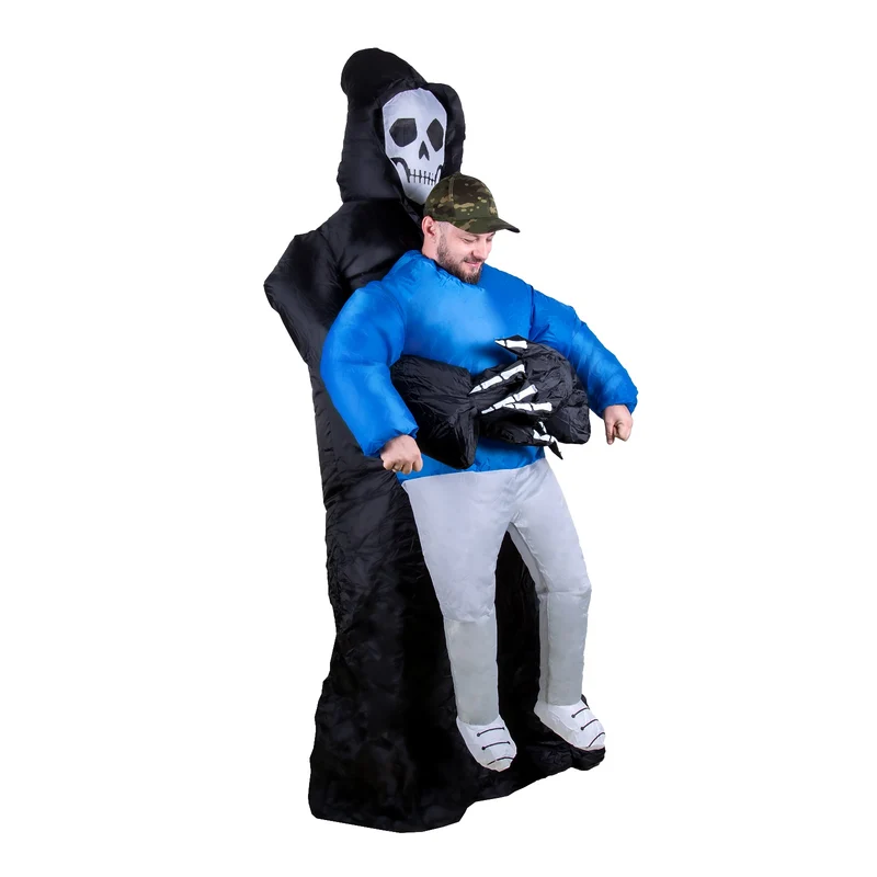 Halloweenkostüm Sensenmann Unisex Huckepack Fasching Karneval