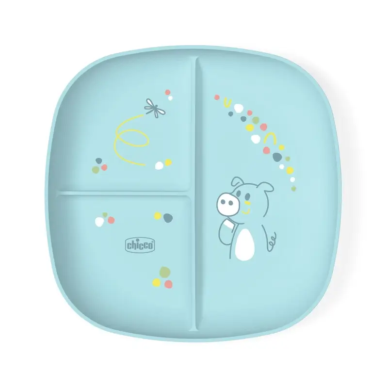 Chicco Dish With Compartments 12M+ Blue